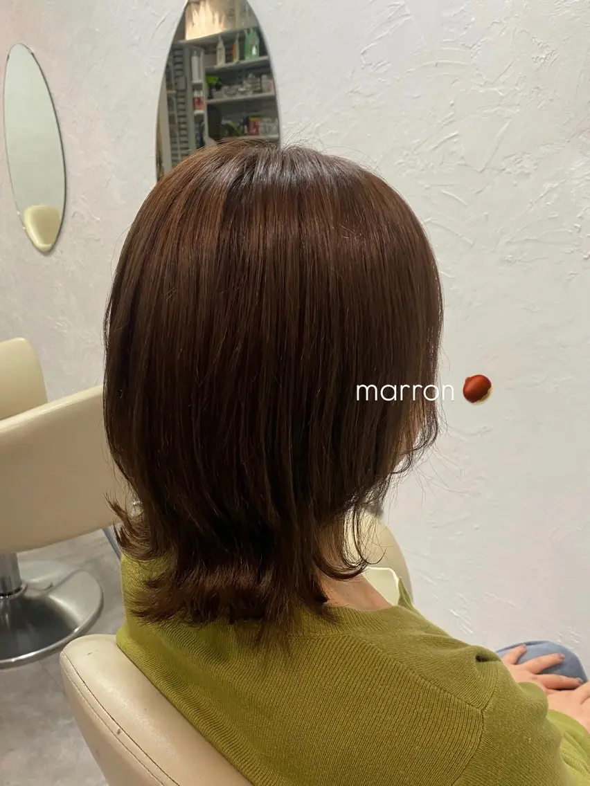 ミディアム カラー ヘアカラー トリートメント 【SiLO】 nanamiのヘアスタイル