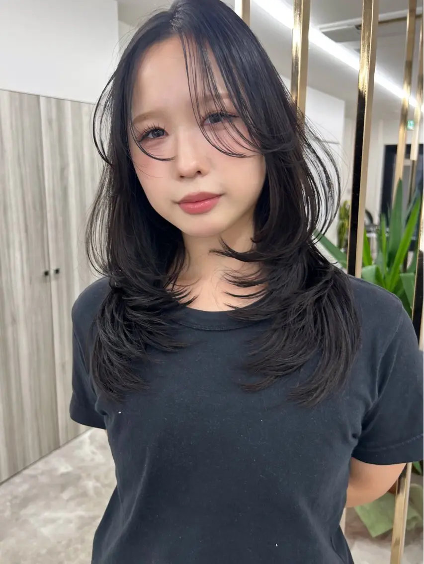 【ミニモ限定✨️】似合わせレイヤーカット+髪質改善トリートメント🐈⬛🎀の写真