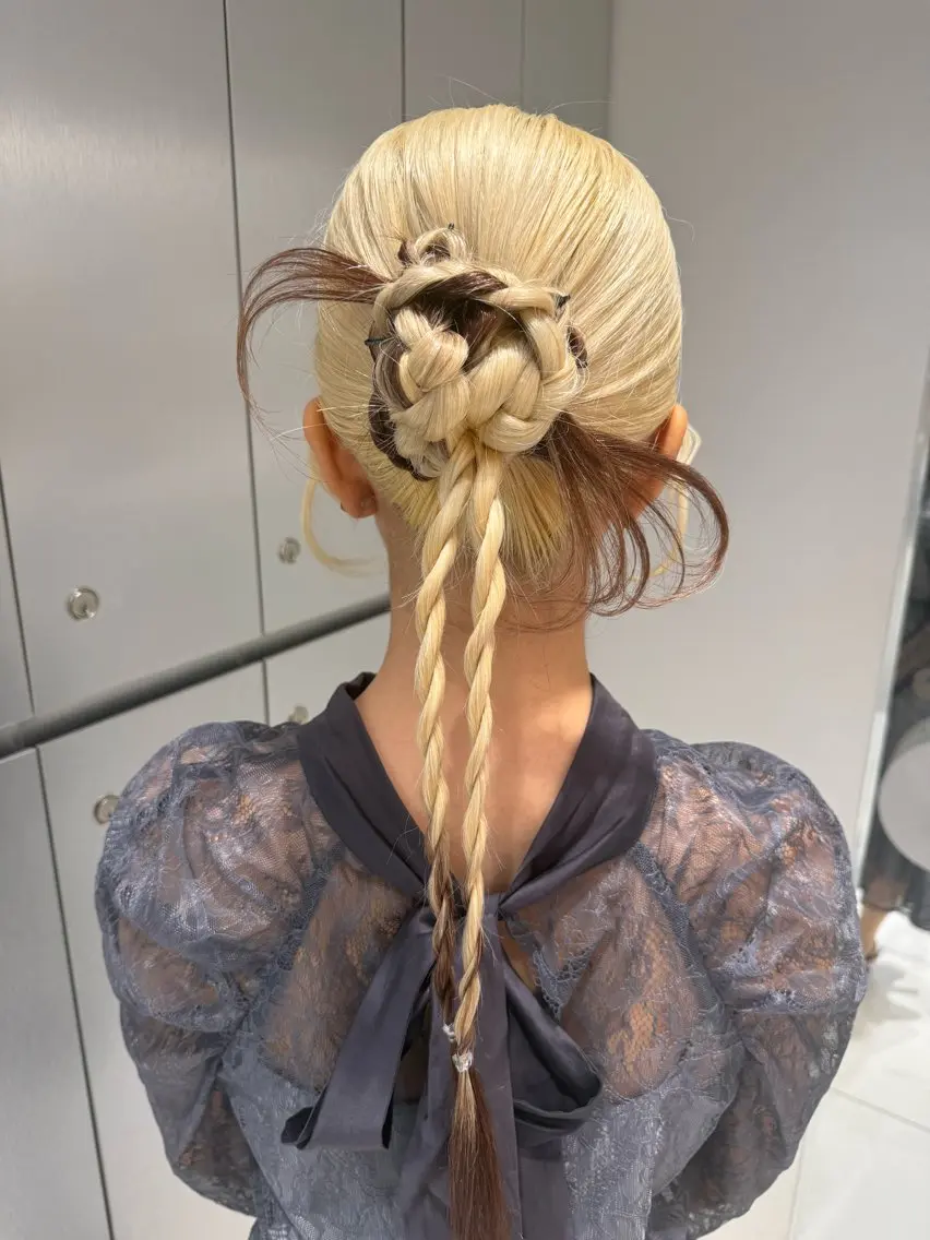 ヘアアレンジ ヘアセット 🌈 YUUNA🌈のヘアスタイル