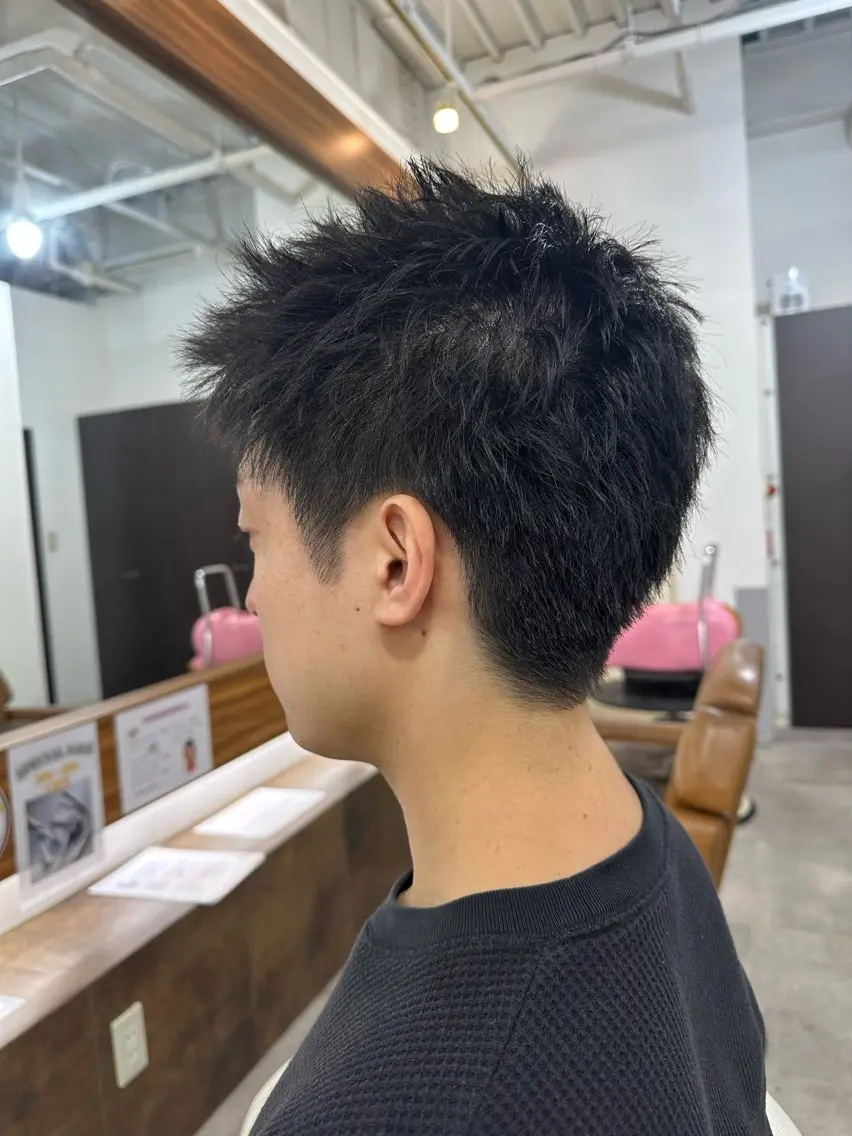 メンズ カット 我満 宏映のヘアスタイル