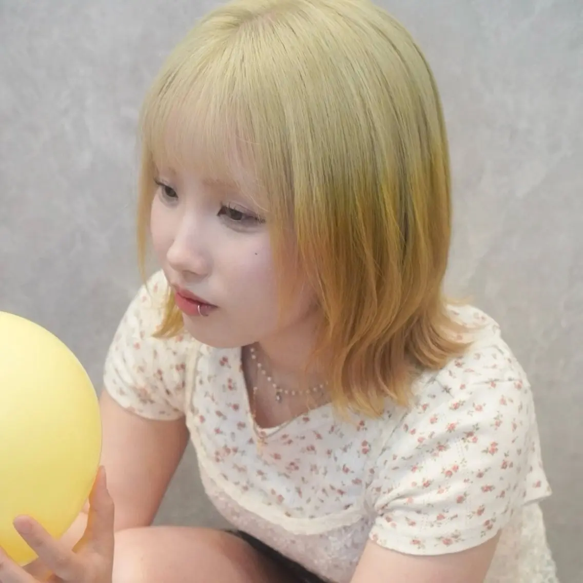 セミロング カラー バレイヤージュ ブリーチ ブロンド ケアブリーチ ダブルカラー ヘアカラー トリートメント ブリーチの神 KYONのその他イメージ