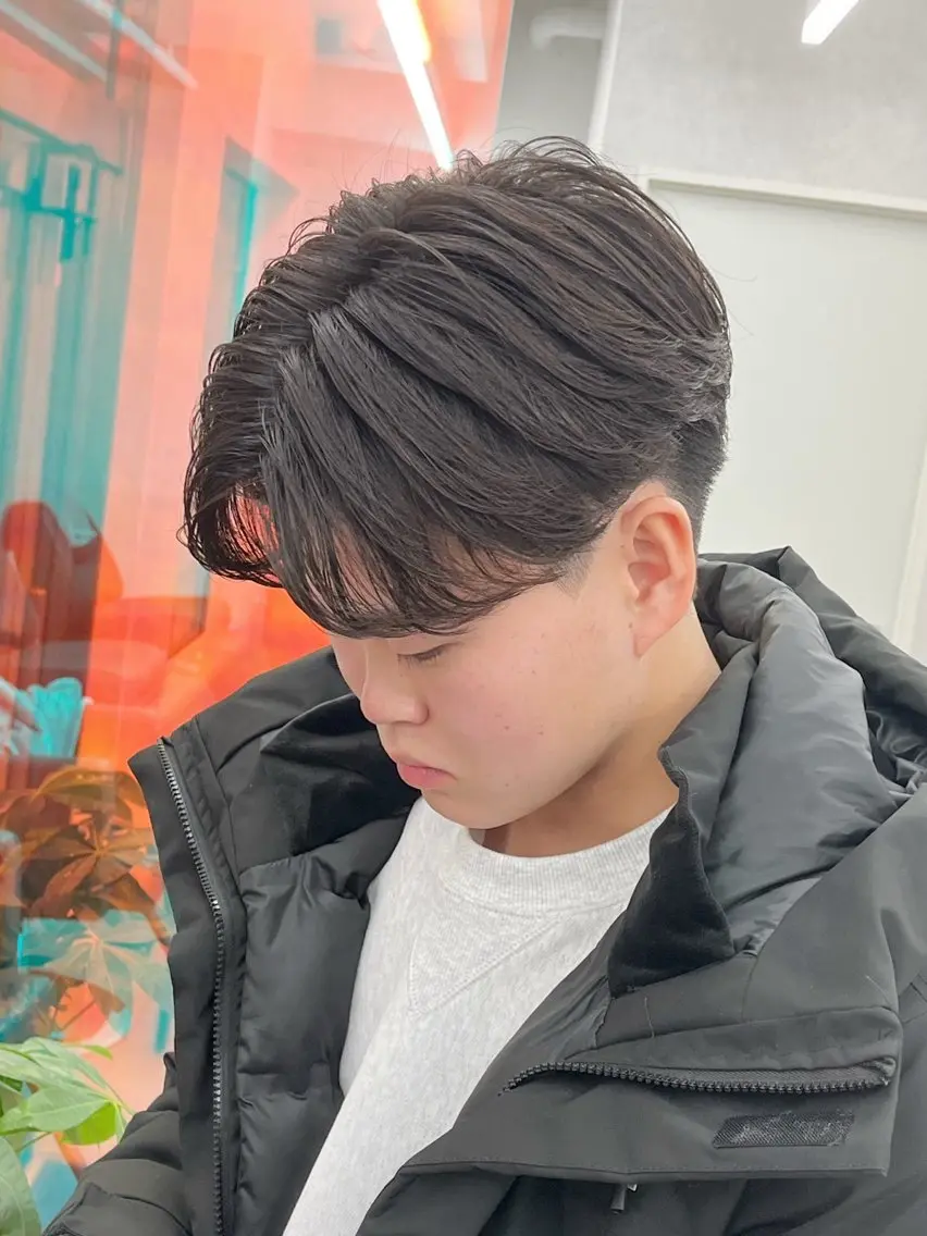 【新規or学割U24メンズ限定】フレームカット+デザインパーマ ¥8100の写真