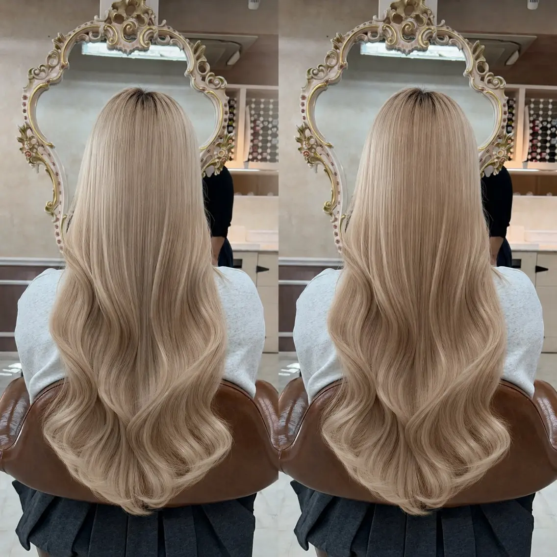 カラー PELEmana🎀 ワンホンヘアのヘアスタイル