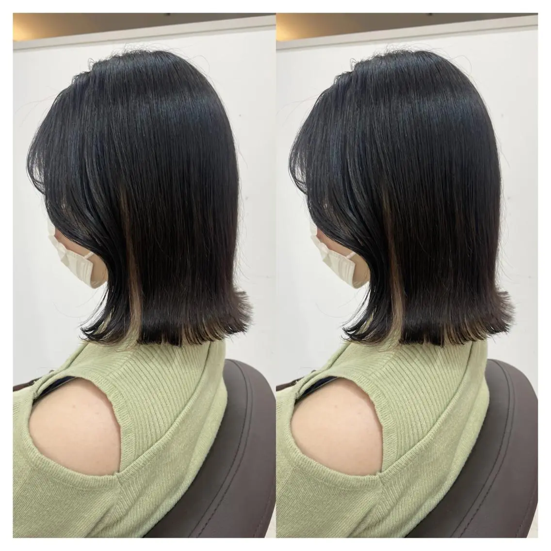 ミディアム カラー カット ヘアカラー トリートメント 村山 茉衣のヘアスタイル