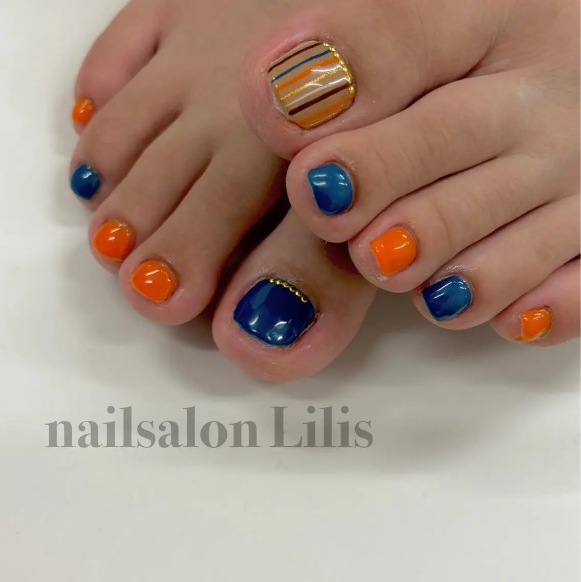 ネイル フットネイル 持ち込み nailsalon Lilisのネイルデザイン