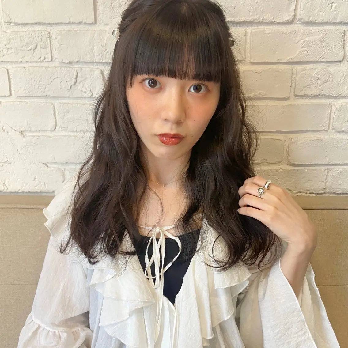 ミディアム カラー ヘアアレンジ 🌼似合わせのプロ 心斎橋/rena🌼のマツエク・マツパデザイン