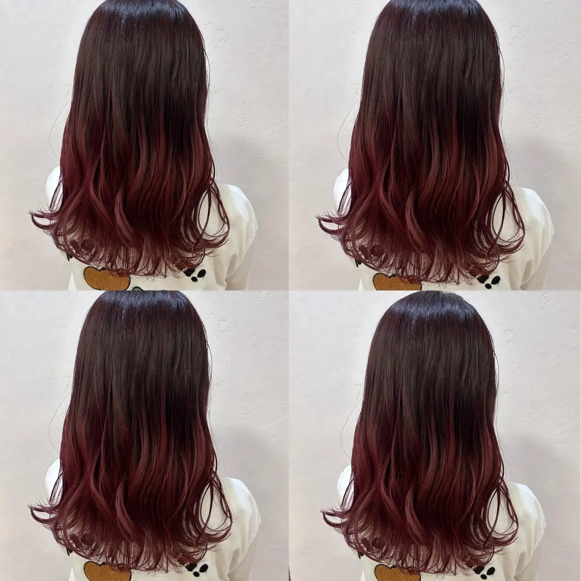 セミロング 河口 友里のヘアスタイル