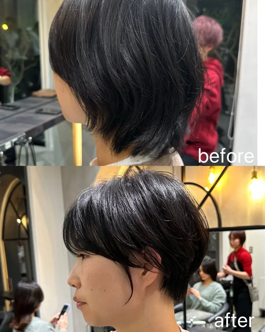ショート ショートヘア カット ヘアカラー トリートメント ヘッドスパ 縮毛矯正/レイヤー taiga🐯のヘアスタイル