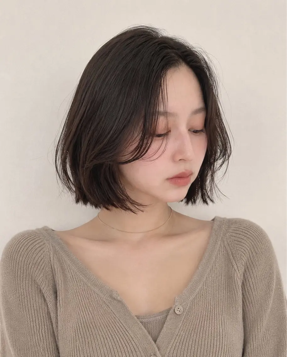 ショート ボブ 顔周りカット カット トリートメント ヘッドスパ モテ🤍トレンドヘア /新宿/ワカナのヘアスタイル