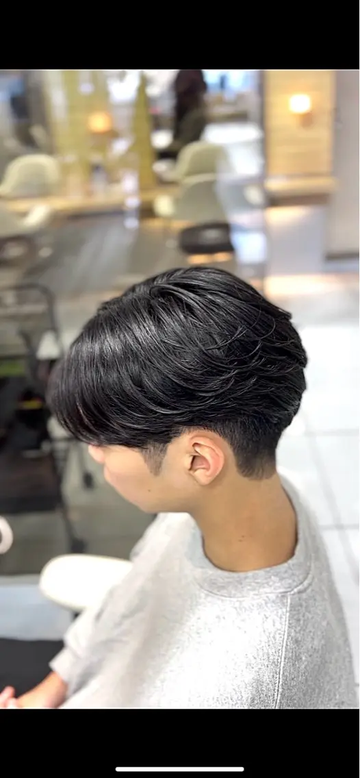 セミロング パーマ メンズ センターパート メンズ韓国風 韓国マッシュ マッシュ メンズパーマ カット パーマ トリートメント 🔮メンズ縮毛矯正 メンズパーマ💎竹永のヘアスタイル