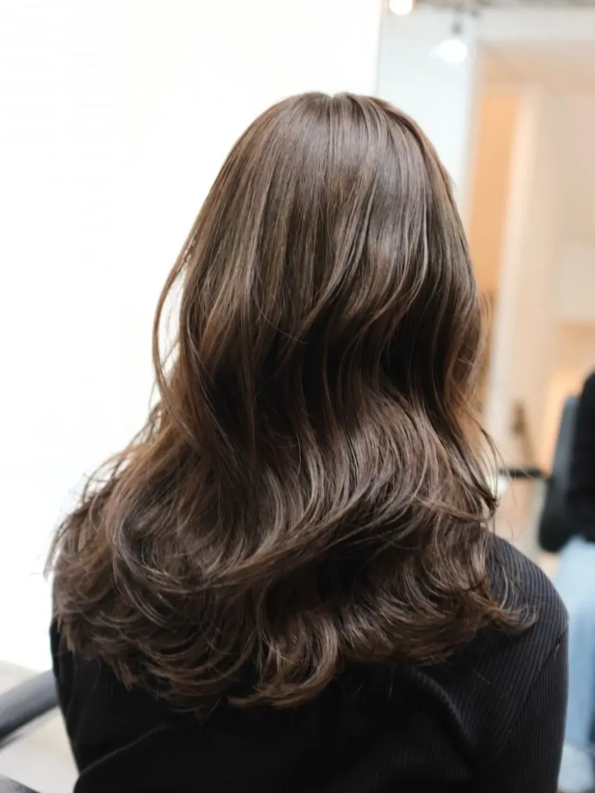 セミロング カラー ヘアアレンジ ヘアカラー トリートメント 🦠デザインカラー/ 魚瀬あおい🦠のヘアスタイル