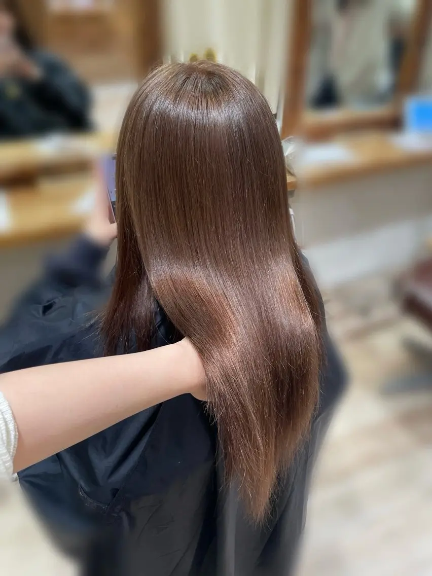 【大人気❕】ブリーチなしWカラー🍒ダメージレス/透明感/発色◎の写真