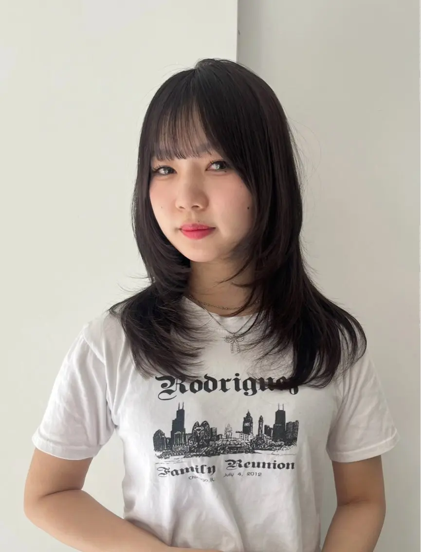 ミディアム ハッシュカット 🟣niw SHUNNA🟣のヘアスタイル