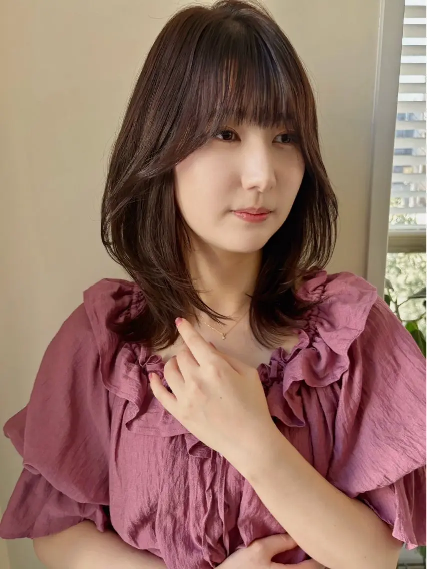 カラー ヘアカラー 塚原 怜音のヘアスタイル