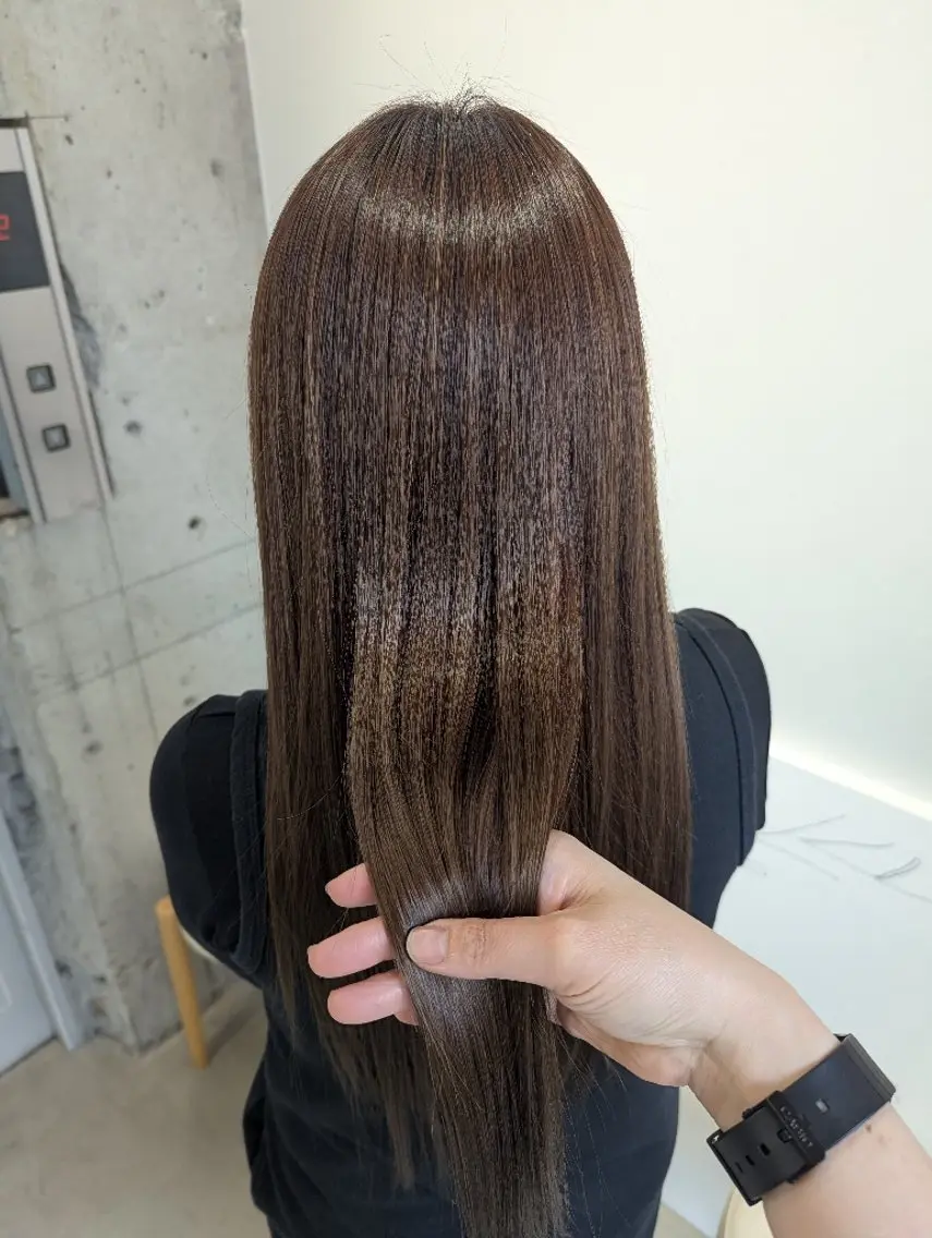 ロング カット ヘアカラー トリートメント newi 天王寺　 masakoのヘアスタイル
