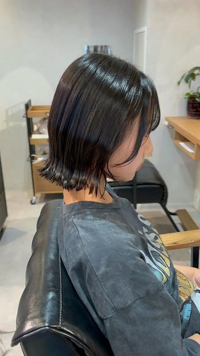 ミディアム 切りっぱなしボブ ボブ 🌼Remember MAE🌼のヘアスタイル