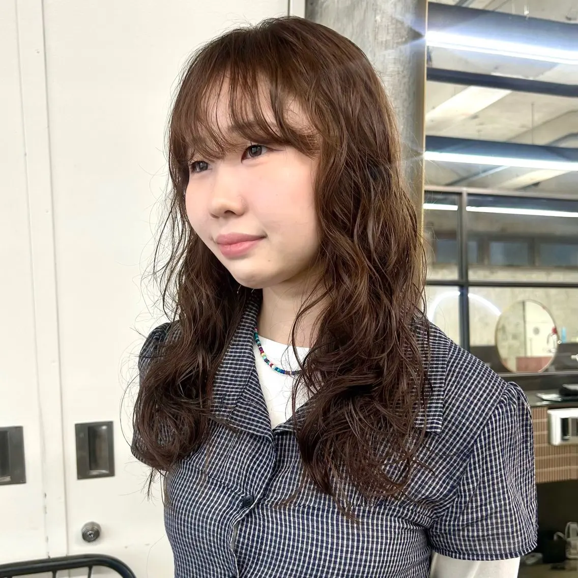 ロング カラー パーマ レイヤーカット ロング カット ヘアカラー パーマ 伊藤ほのか/パーマ /酸性ストレートのヘアスタイル