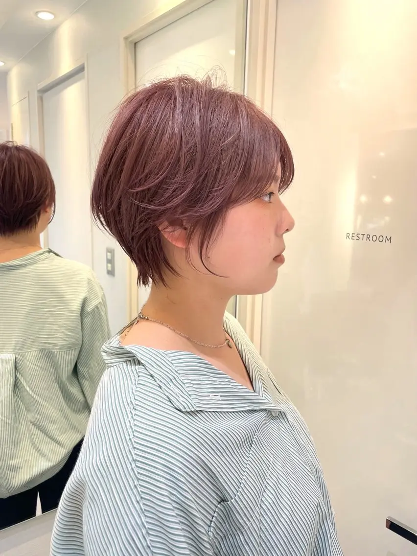 カラー ヘアカラー 江田 彩那のヘアスタイル