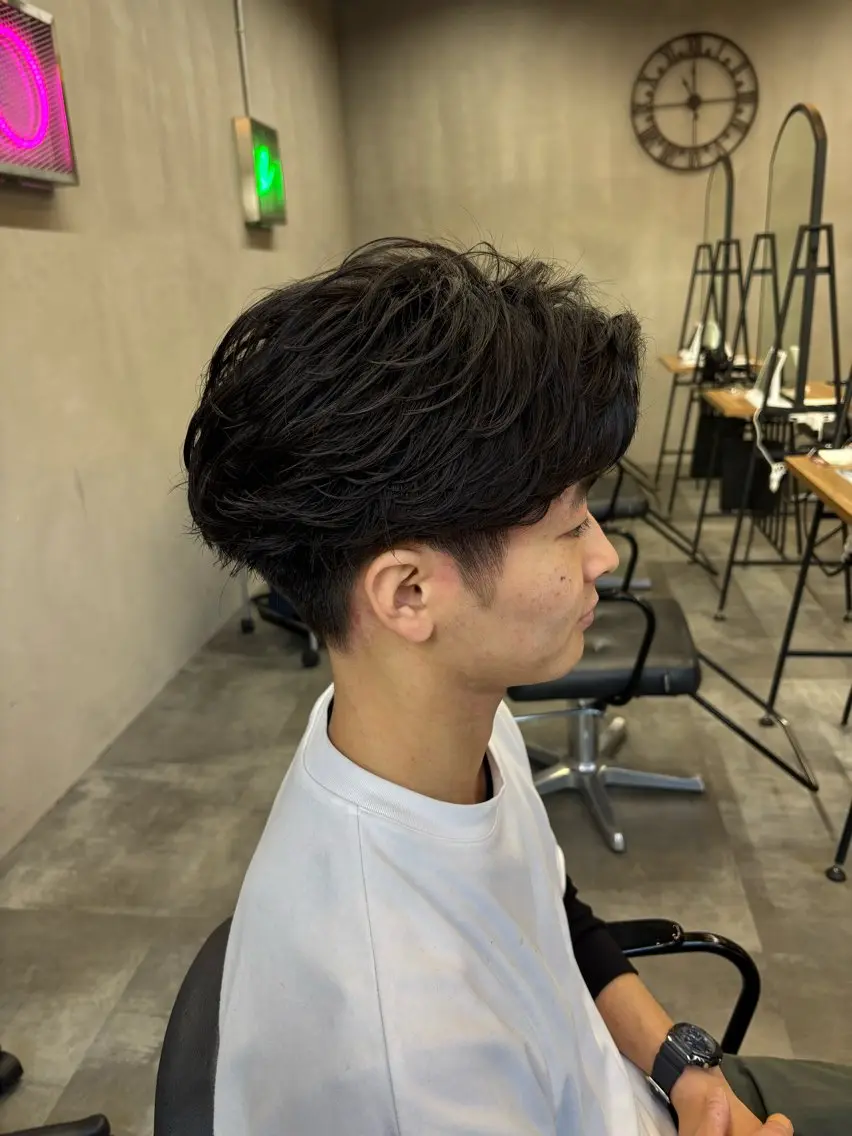 ショート メンズ カット パーマ トリートメント 鹿児島 TSUBASAのヘアスタイル