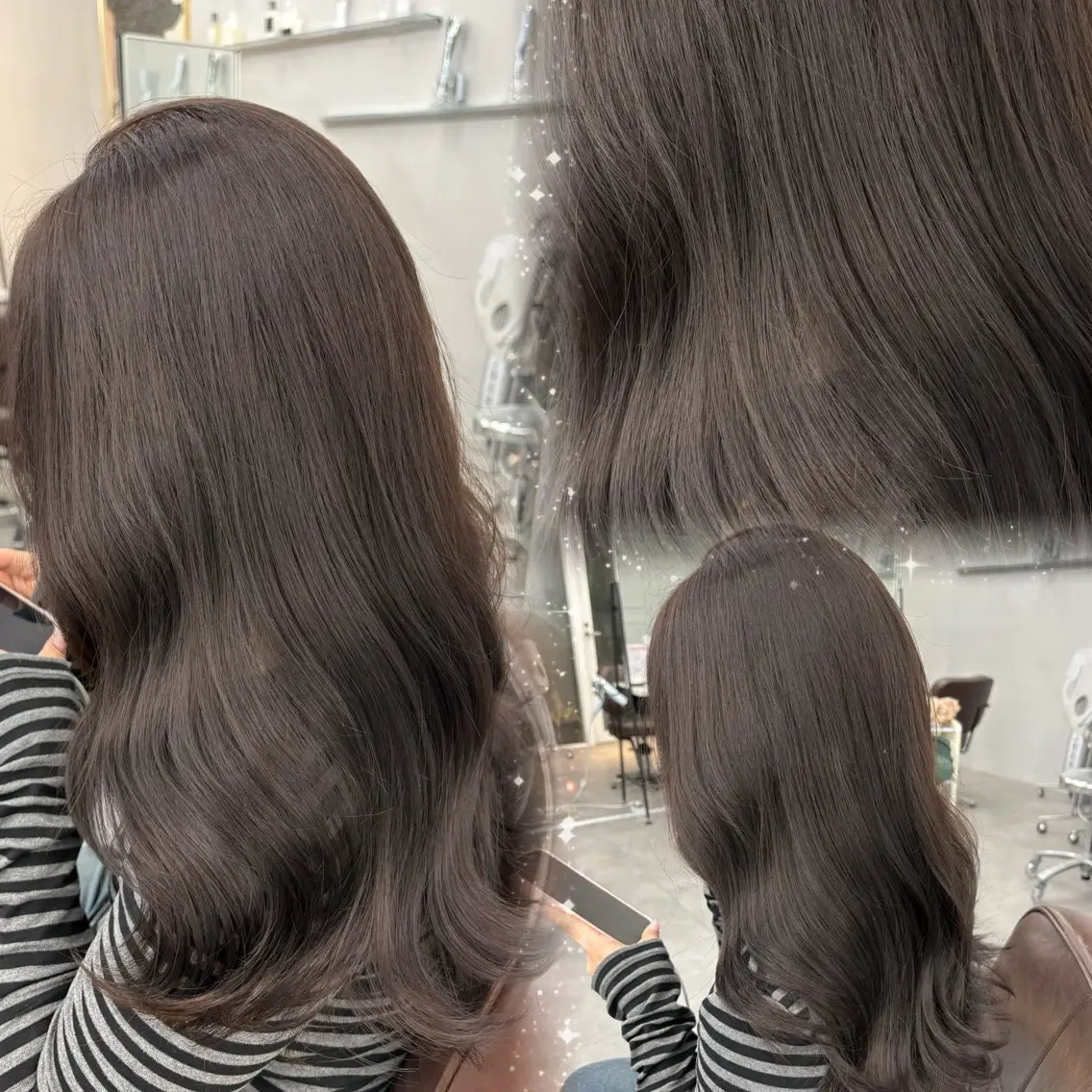 セミロング カラー ヘアカラー トリートメント Hina🫧透明感 /上品/モテ🫧のヘアスタイル