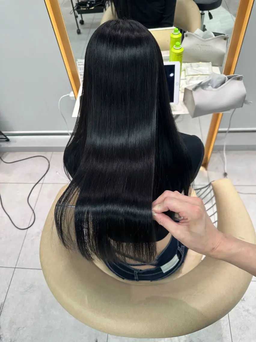ロング カラー カット 縮毛矯正 トリートメント 《髪質改善✖️オリー ブ🧸》小嶋拓也のヘアスタイル