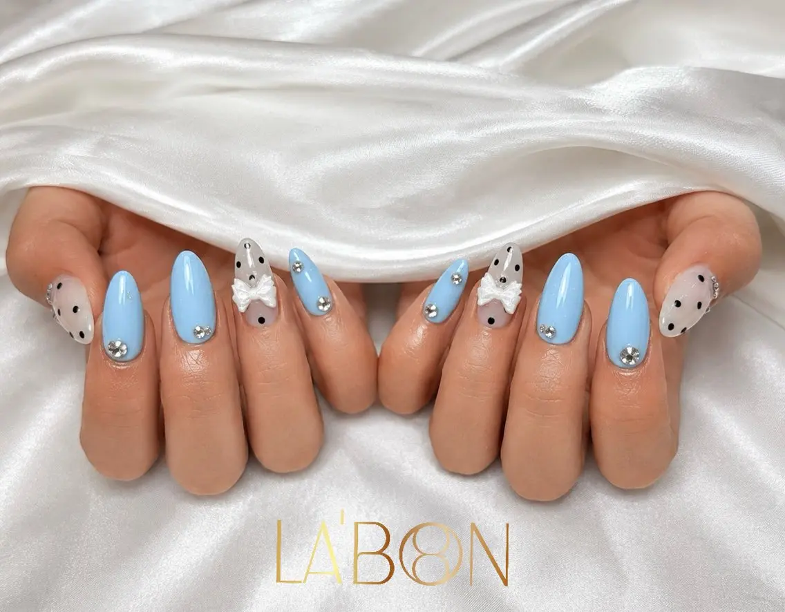 ネイル アートネイル ジェルネイル キラキラネイル 韓国ネイル ロングネイル Labon Nails Artのネイルデザイン