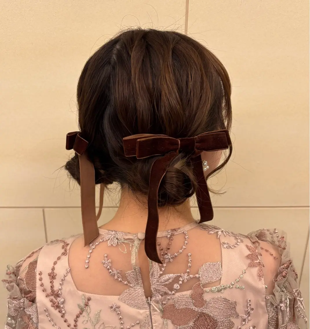 参列やお出かけヘアセット🌷の写真