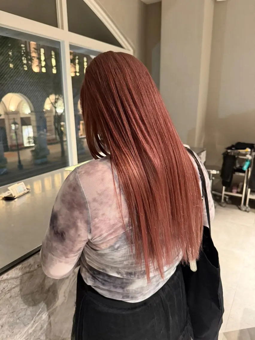 カラー ピンクカラー 後藤 由果のヘアスタイル