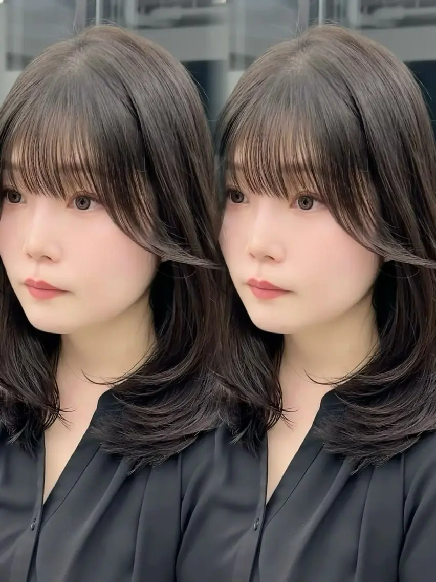 ロング レイヤーカット 似合わせカット カット ヘアカラー 似合わせカット/心斎 橋/ヘアセットのヘアスタイル