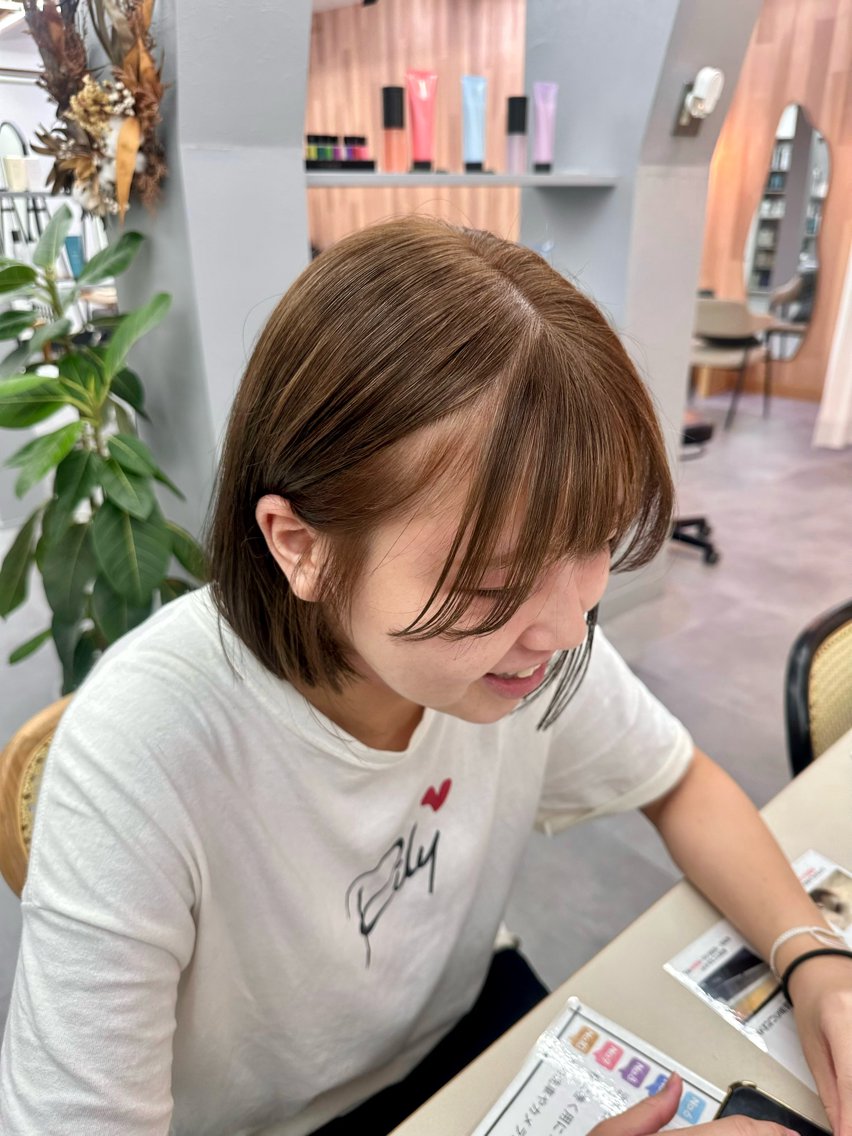 ロング カラー カット ヘアカラー トリートメント 恩田 遼のヘアスタイル