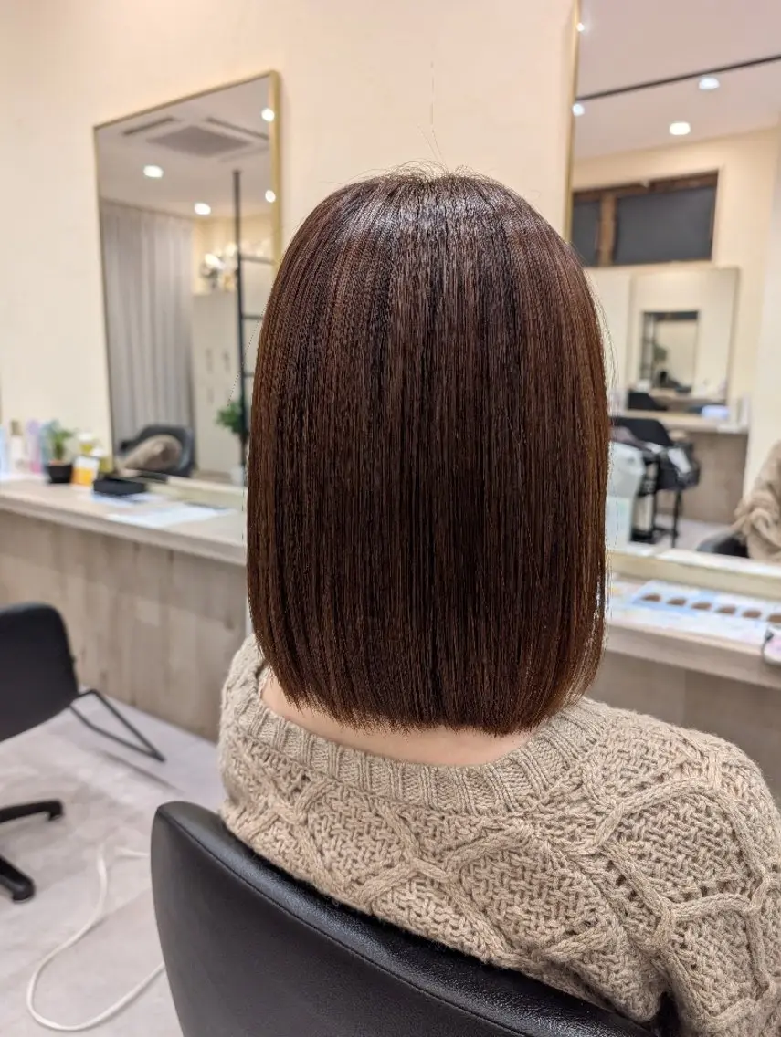 セミロング カット ヘアカラー トリートメント 吉田 彩/艶髪/ ハイライト/メンズのヘアスタイル
