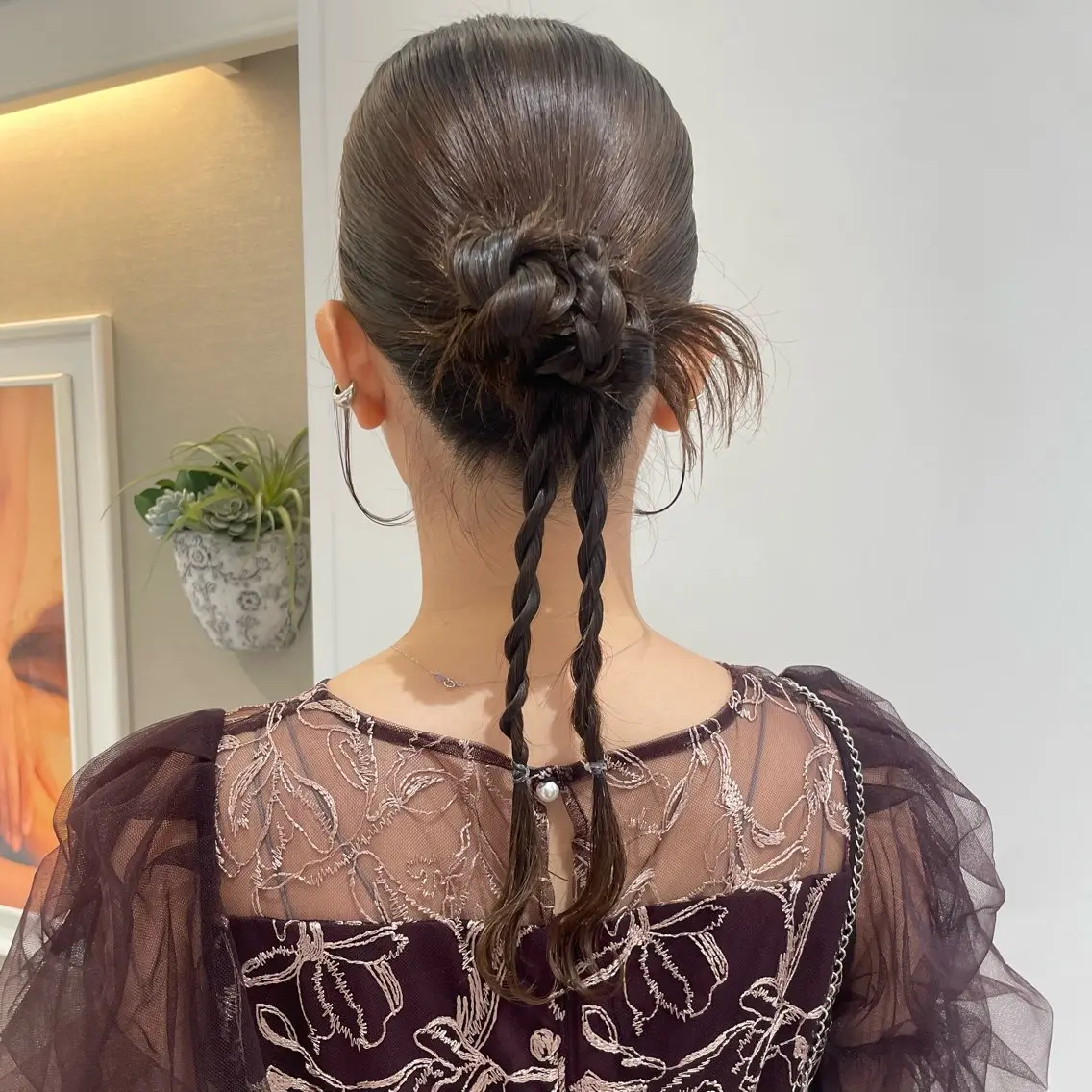 ヘアアレンジ ヘアセット 🎟ブリーチなし/艶 /暖色🎀くるみのヘアスタイル