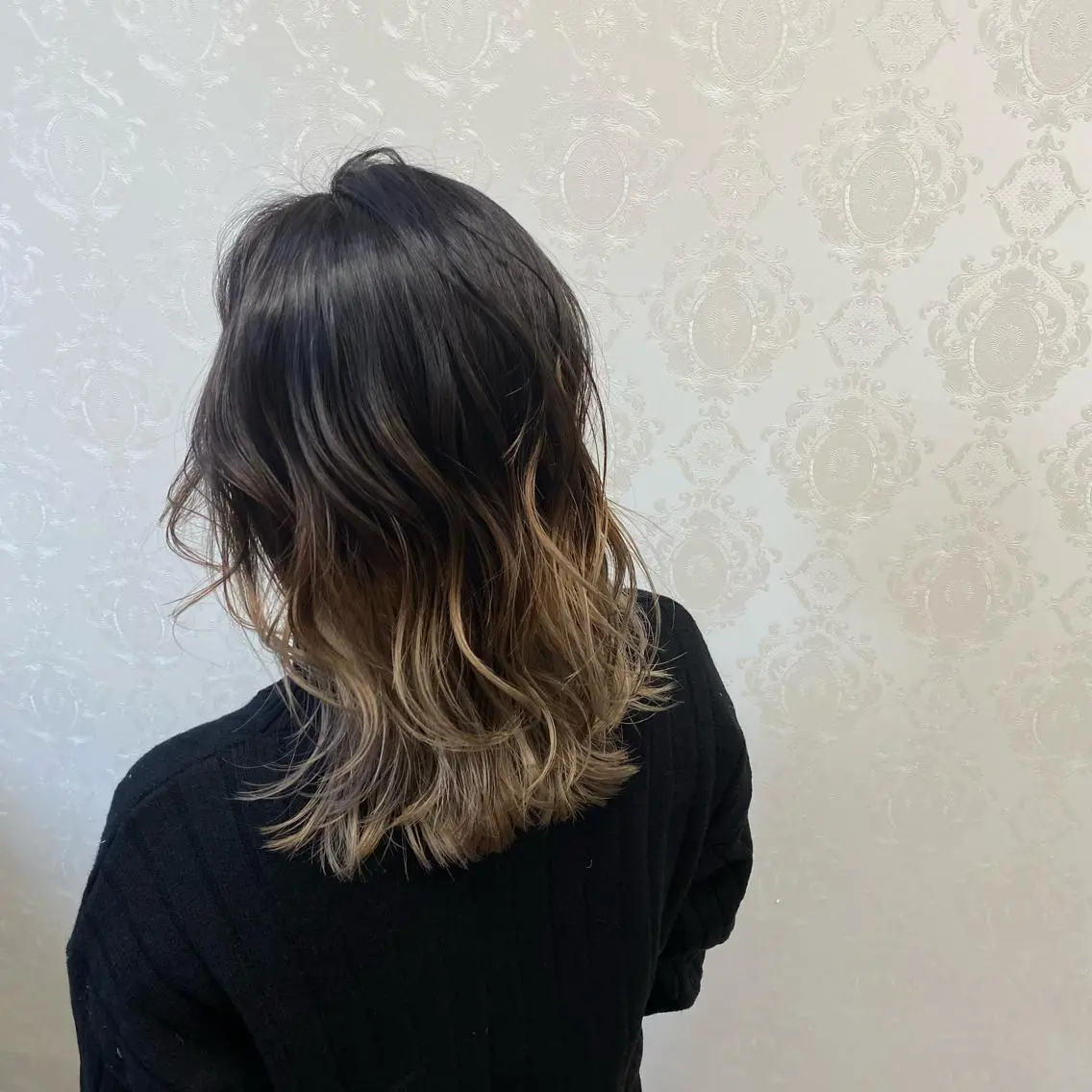 ミディアム 髪質改善 トリートメント カット ヘアカラー トリートメント ココロ☀️ CLUTCH天王寺店のヘアスタイル