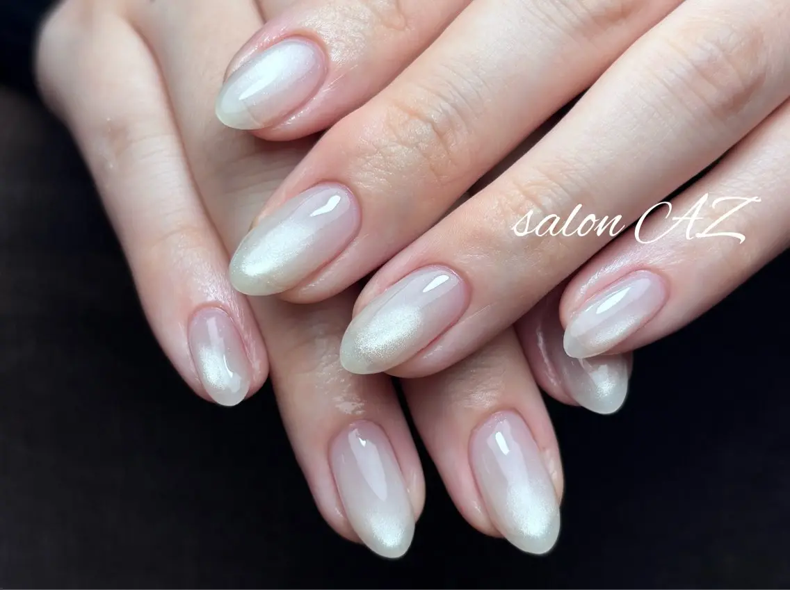 ネイル アートネイル フレンチネイル マグネットネイル ニュアンスネイル オフィスネイル ハンドネイル salon AZのネイルデザイン