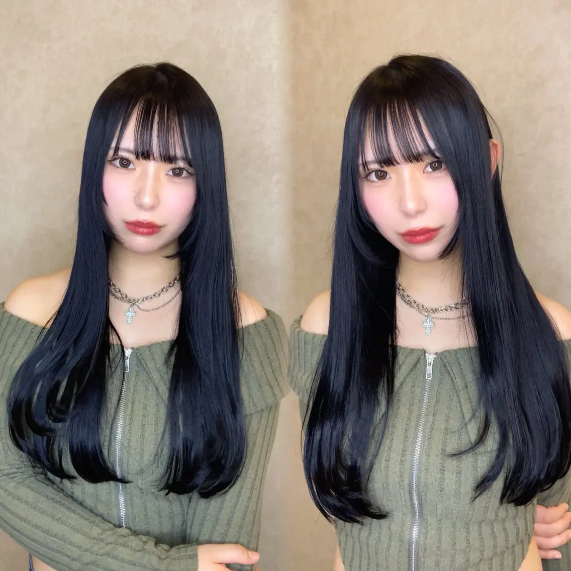 ロング 顔周りカット レイヤーカット 葉南 /LIANのヘアスタイル