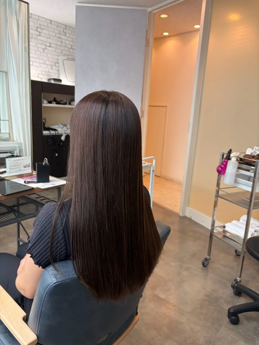 ロング カラー ベージュカラー 透明感カラー 芝淵 日留菜のヘアスタイル