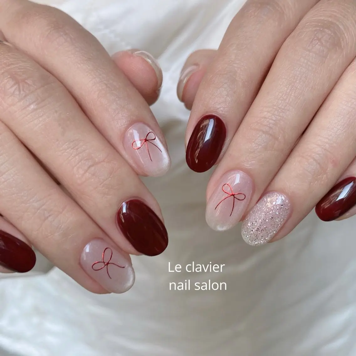 ネイル アートネイル オーロラネイル チークネイル 長さ出し フットネイル ハンドネイル Hazuki nailのネイルデザイン
