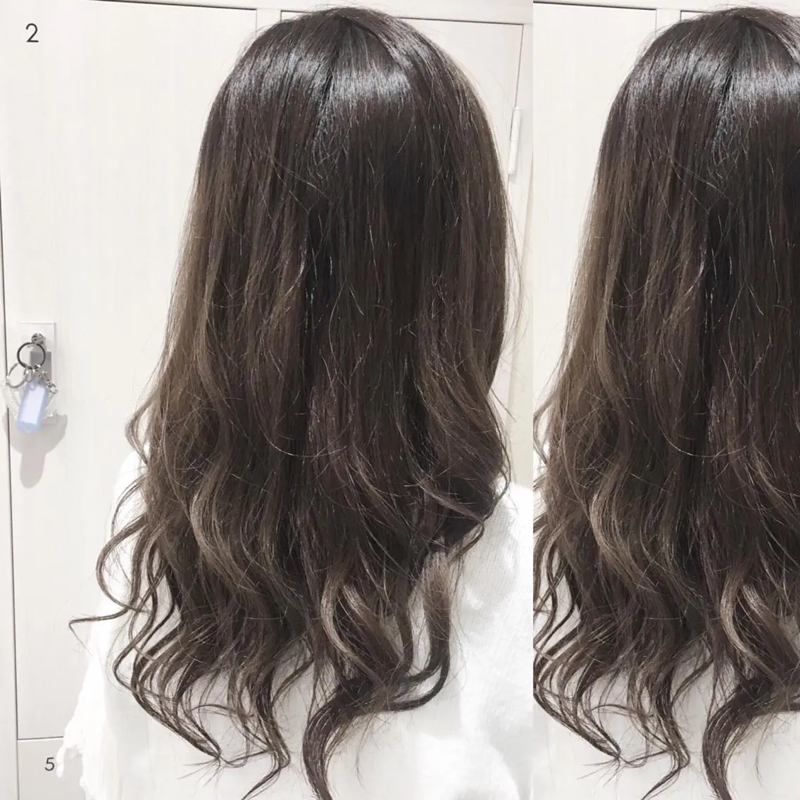 ロング カラー アッシュ アッシュグレー イルミナカラー 似合わせカット/ レイヤーカット/新谷のヘアスタイル