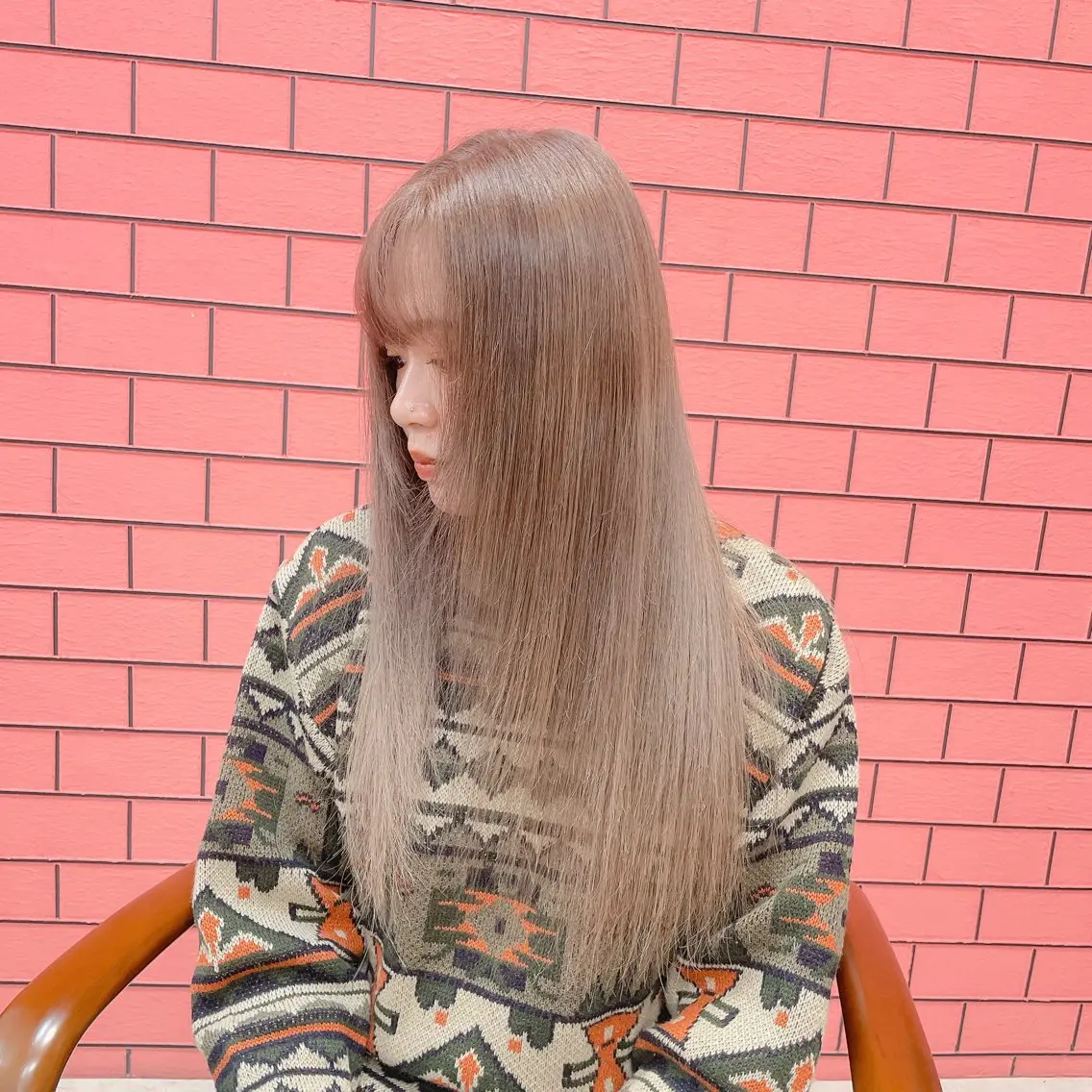 ロング カラー バレイヤージュ ブリーチ ケアブリーチ ダブルカラー イヤリングカラー ヘアカラー トリートメント ブリーチの神 KYONのその他イメージ