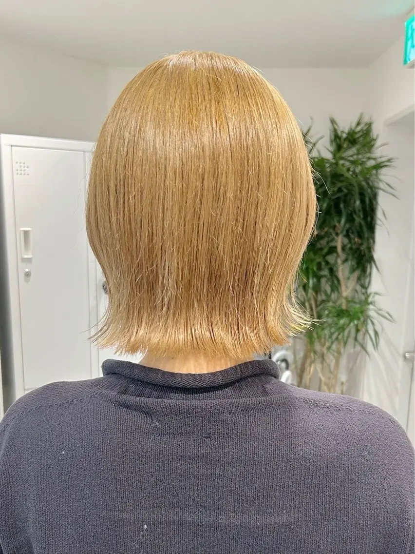 ショート カラー 切りっぱなしボブ ボブ くびれヘア 縮毛矯正 池袋/小顔レイヤー/ 顔まわり/taigaのヘアスタイル