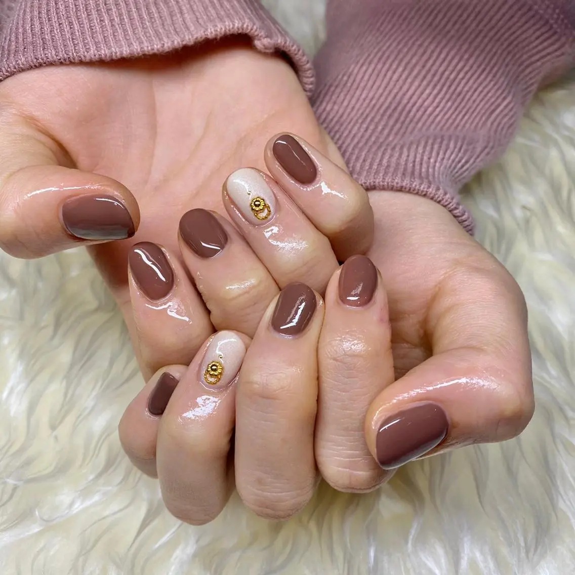 ネイル シンプルネイル ハンドネイル Nail&eye Belire 新宿のネイルデザイン