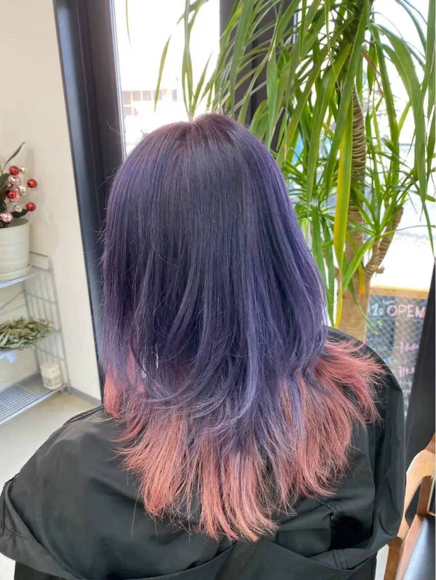 ロング カット ヘアカラー トリートメント hair bonitaのヘアスタイル