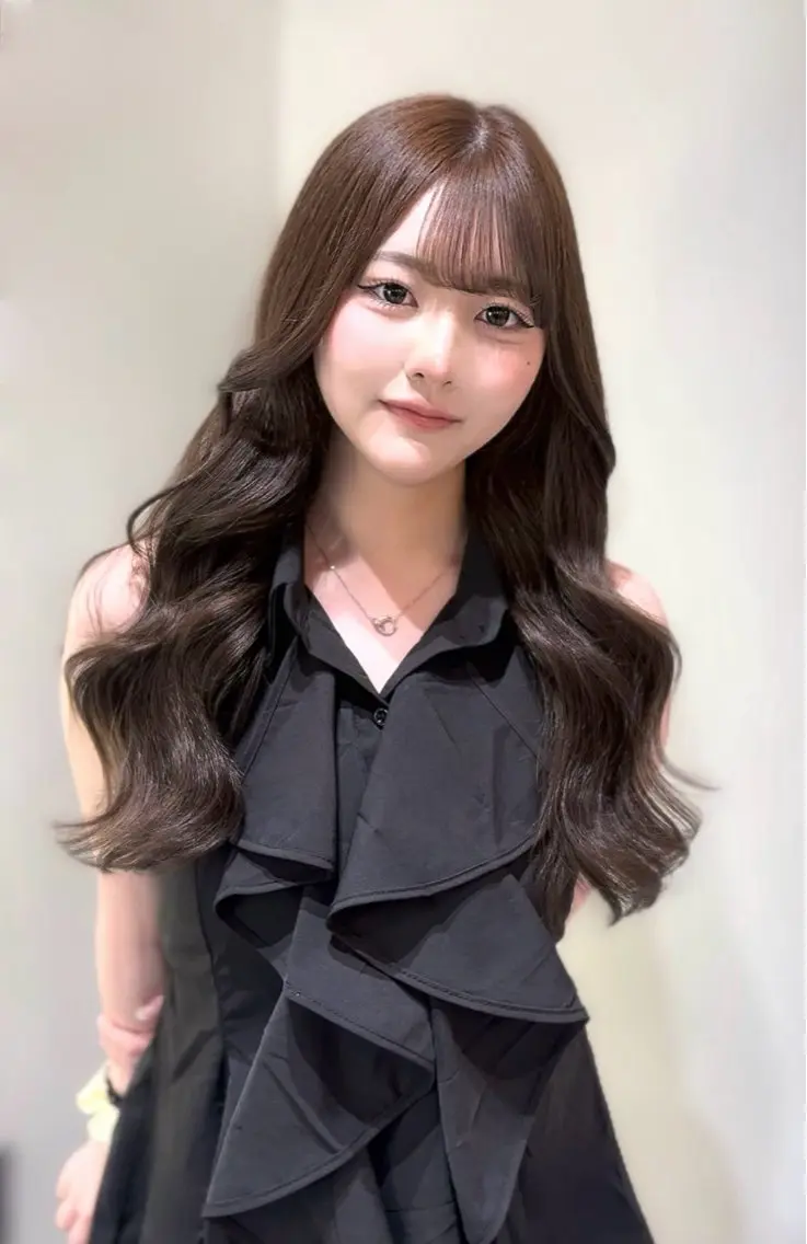 カラー ブリーチ ブラウンカラー ショコラブラウン ブリーチなしカラー ヘアカラー 麻衣里 /韓国風ヘア🎀のヘアスタイル