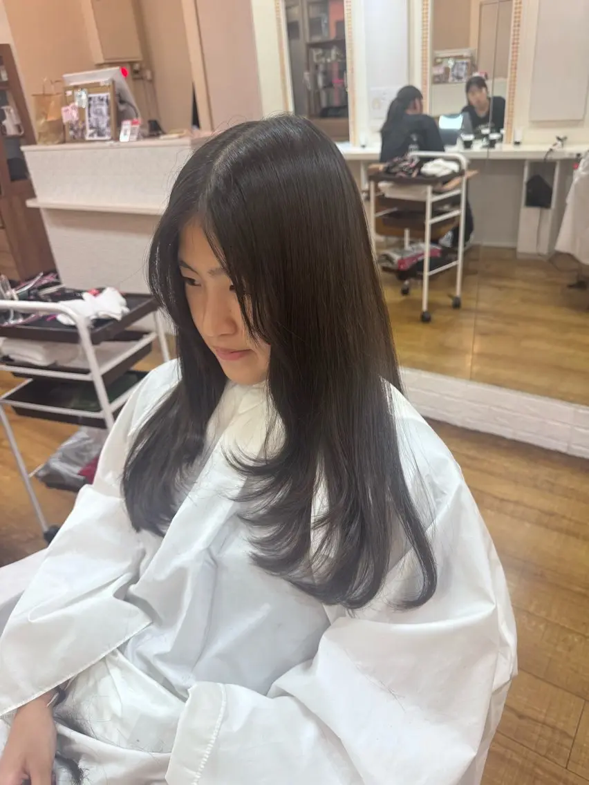 セミロング 森 千明のヘアスタイル