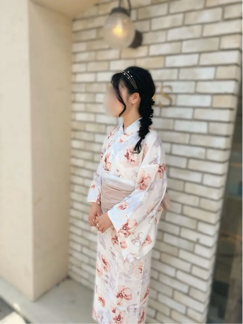 ヘアアレンジ 浴衣 ヘアセット 🖤みらい🖤 透明感カラー/カットのヘアスタイル