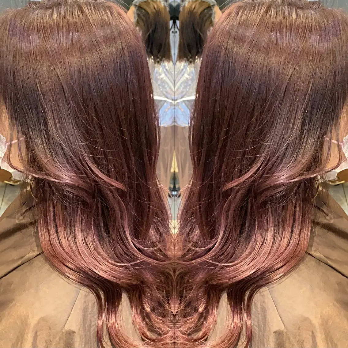ロング 比嘉 翼のヘアスタイル