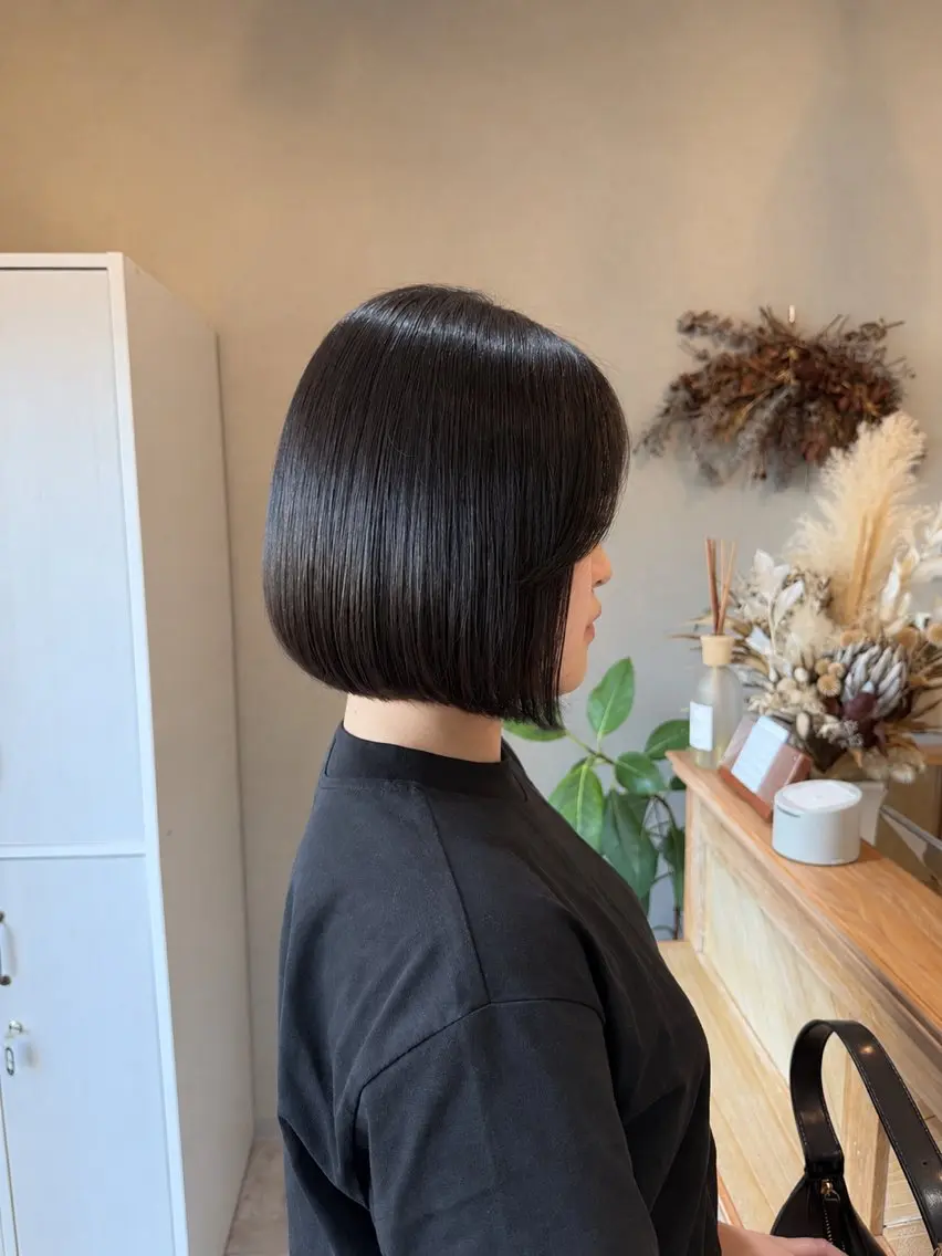 【毎朝のセットを楽に♪】前髪縮毛矯正＋前髪カット＋トリートメントの写真