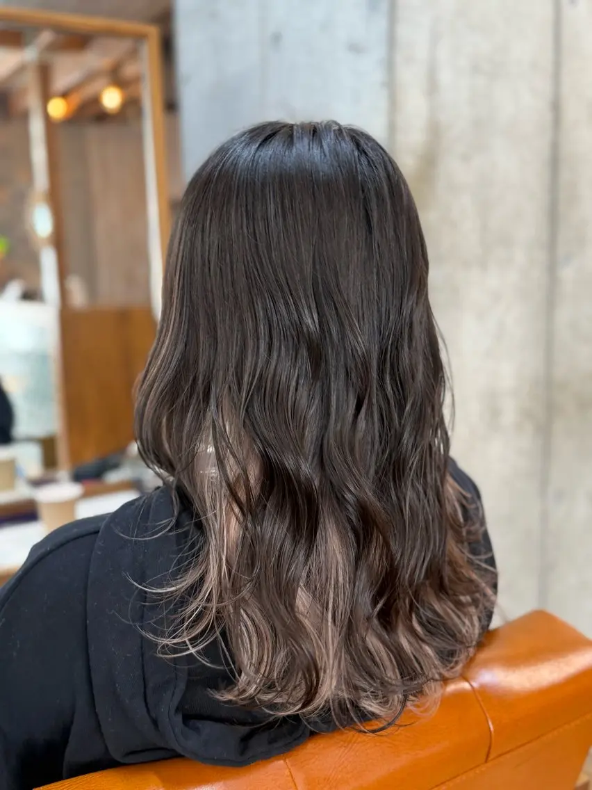 ミディアム カラー ヘアカラー トリートメント 🎨デザイン🥇 美髪・艶髪 日暮千敬のヘアスタイル