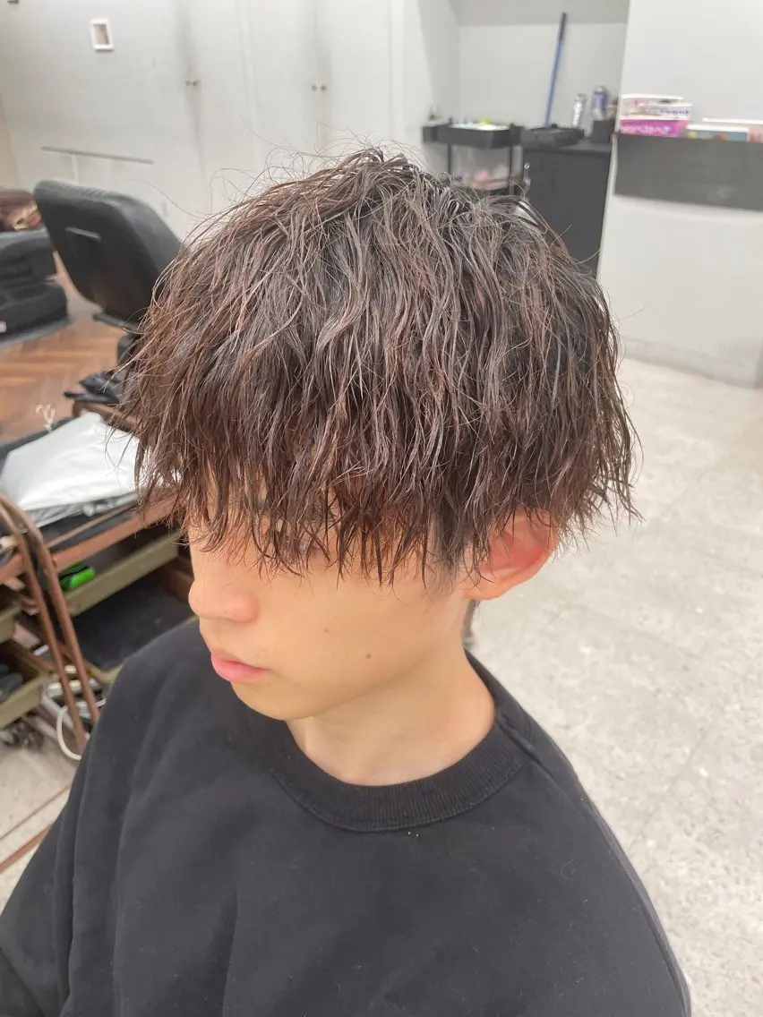 パーマ メンズ 京都河原町 メンズパーマ助川龍哉のヘアスタイル