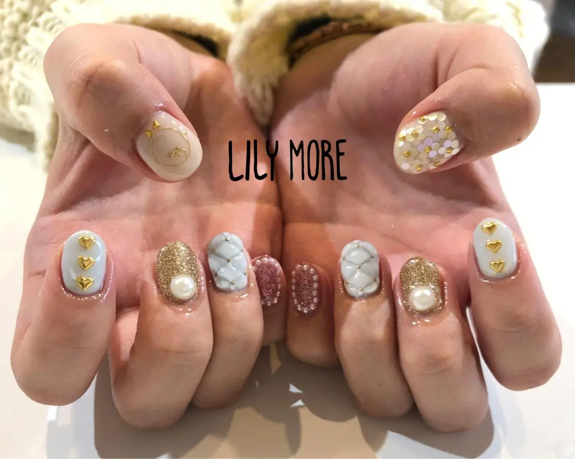 ネイル ブラウン Lily closetのネイルデザイン